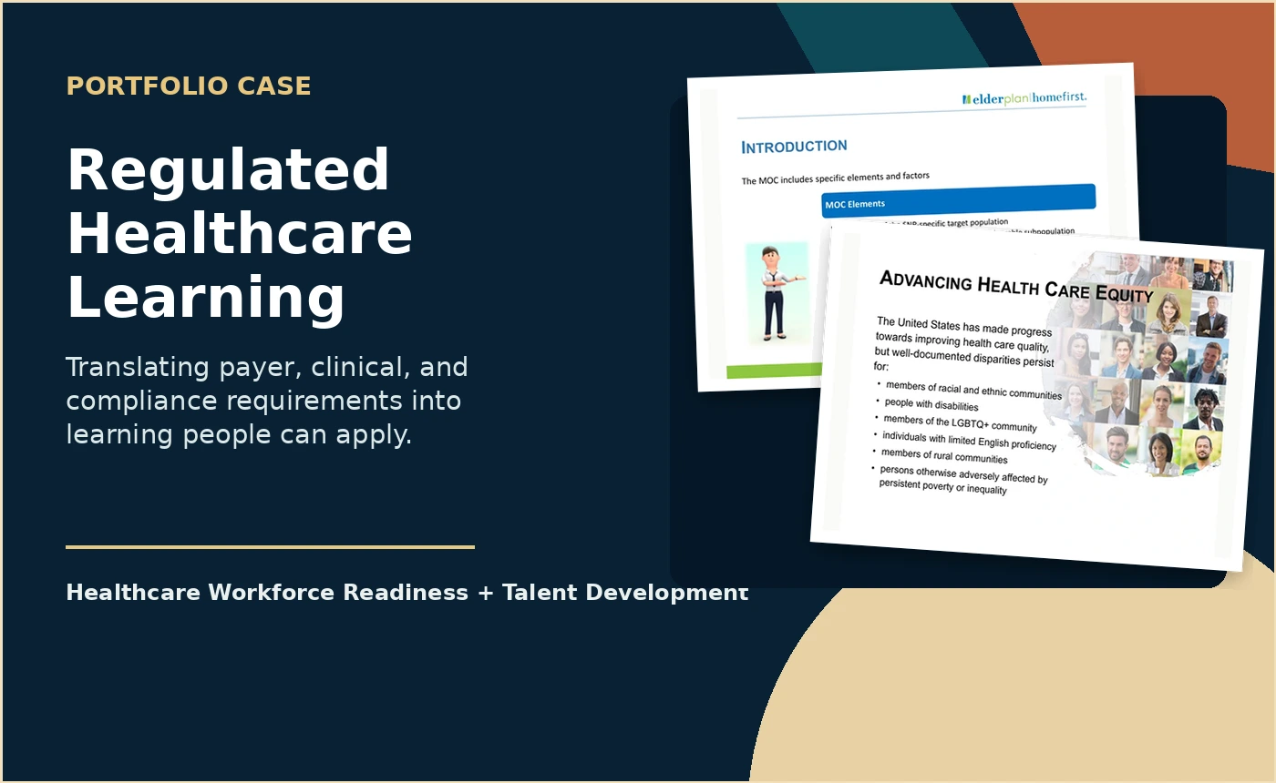 Regulated Healthcare Learning visual