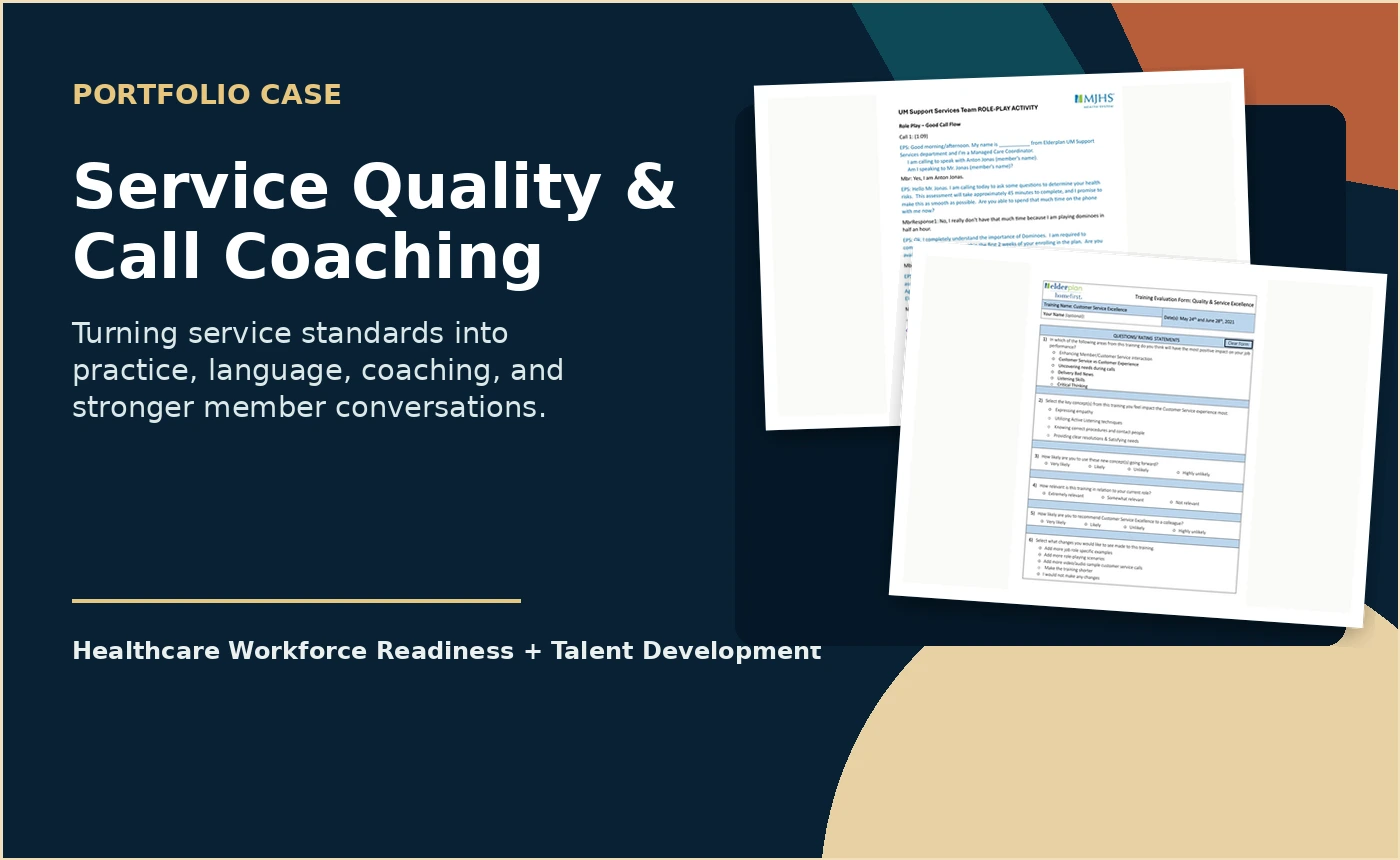 Service Quality & Call Coaching visual